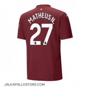 Manchester City Matheus Nunes #27 Kolmaspaita 2024-25 Lyhythihainen